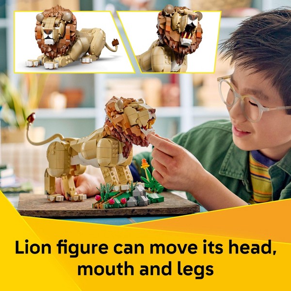 LEGO Creator 3 en 1 Animales Salvajes: León Majestuoso 31386 4