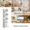 KTMBDW Vertical Rolling Laundry Hamper, 4 Section Laundry Sorter with Wheels, 4-tier Laundry Baskets for Small Space, Laundry Room, Bathroom, White - 4 of 4