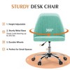 CAVINAS Armless Home Office Desk Chair with Wheels, Adjustable Swivel Task Chair, Ergonomic Office Chair, Computer Chair Vanity Chair - 4 of 4