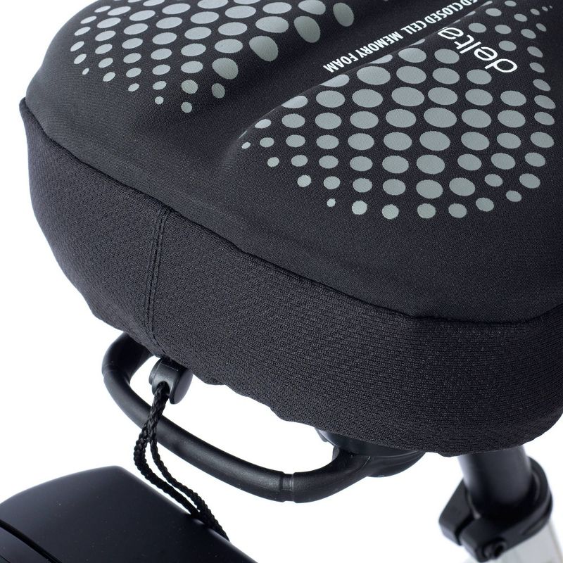 Delta Cycle Memory Foam Saddle Bike Seat Cover - Black, 3 of 7