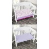 Everyday Kids 2-Pack Fitted Girls Crib Sheets, Soft Breathable Polyester, Fits Standard Crib Mattress 28x52, Princess Lavender Nursery Sheets - 4 of 4