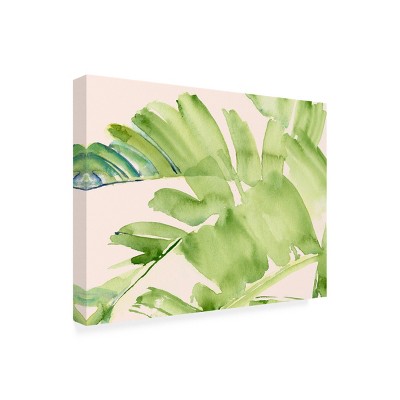 Jennifer Paxton Parker Tropical Green Palm Leaf Canvas Print