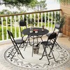 Kumasinova 4/2PCS Outdoor Folding Chairs with Cushion,Comfortable Folding Chair with Backrest,Portable Chair for Indoor/Outdoor,Collapsible Chair Set - 3 of 4