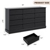 GustoWave 12 Drawer Dresser with Wide Top - Large Wood Chest of Drawers for Bedroom, Living Room, Hallway, Kids Room - 3 of 4