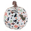 Blue Rose Polish Pottery A270 Andy Firey Pumpkin Luminary - 2 of 3