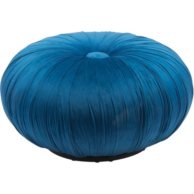 blue velvet ottoman target