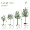 Artificial Olive Tree 5FT, Faux Olive Tree with Pot and Moss, Tall Artificial Plants Indoor - 3 of 4