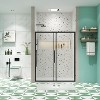 NicBex Shower Door 44"-48"Wx72"H Double Sliding Shower Door with 1/4" (6mm) Tempered Glass for Walk-in Shower - 4 of 4