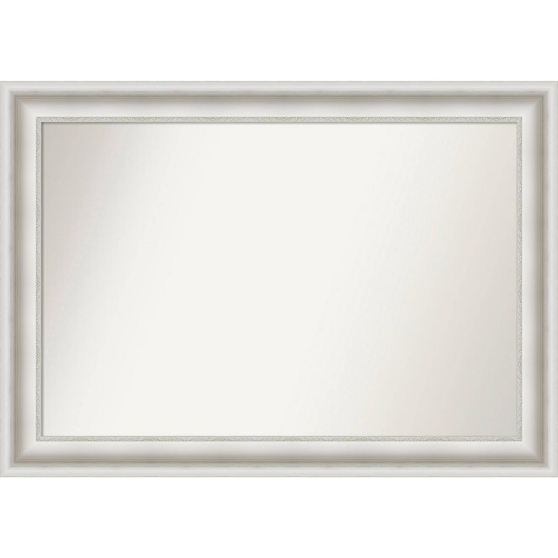 42&#34; x 30&#34; Non-Beveled Parlor White Wall Mirror - Amanti Art, 1 of 11