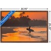 Trends International Surfing - Morning Walk Framed Wall Poster Prints - 3 of 4