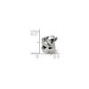 Black Bow Jewelry Sterling Silver Baby Bear Bead Charm - 3 of 4