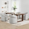 Spruce&Spring Modern Dining Chair with Casters & Open Back - 4 of 4