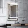 FONTOI Bathroom Wall Mirror Modern Vanity Mirror with Sleek Frame and Easy Mount Design for Bathroom or Home Interiors, Silver, 31.5"*1.8"*23.5" - 3 of 4