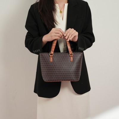 Сумки MKF Collection Lippa Tote Crocodile Embossed Vegan Leather Women’s Bag Purse Set by Mia K- White — фото 5