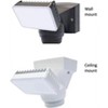 IQ America Motion Security Flood Light, 1600 Lumen LED, Outdoor Wall/Eave Mount for Shed, Storage, Attic, Workshop, Garage, White - 2 of 4