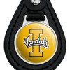 University of Idaho Primary Logo Black Leather Keychain - 3 of 4