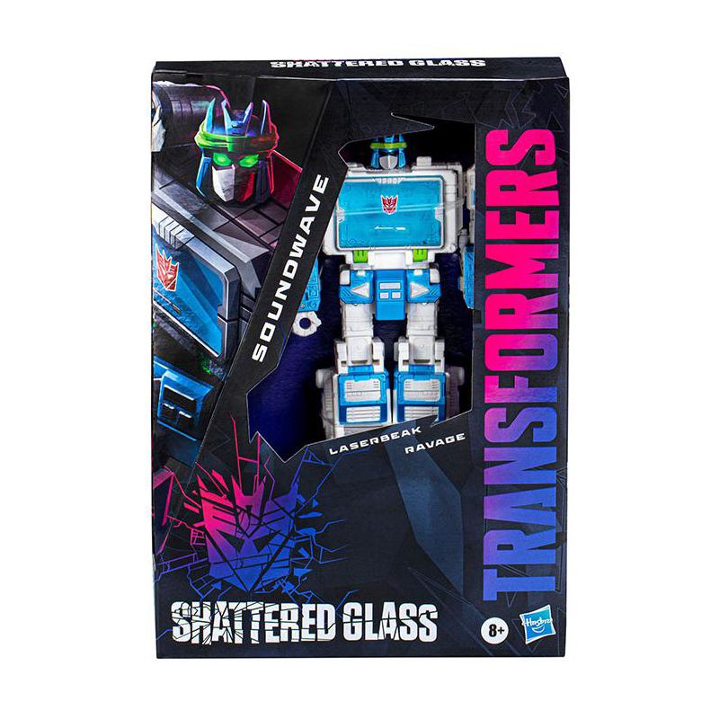 Soundwave IDW Shattered Glass Voyager Class | Transformers Generations Shattered Glass Collection Action figures, 3 of 6
