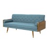 GDFStudio Aidan Mid Century Modern 72.25" Tufted Upholstered 3 Seater Sofa - 4 of 4