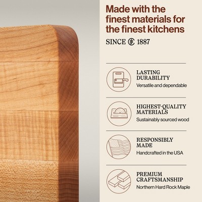 Maple Wood 16" x 10" Reversible Cutting Board with Eased Corners