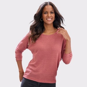 Women's Long Sleeve Knit Top - LASCANA - 1 of 4