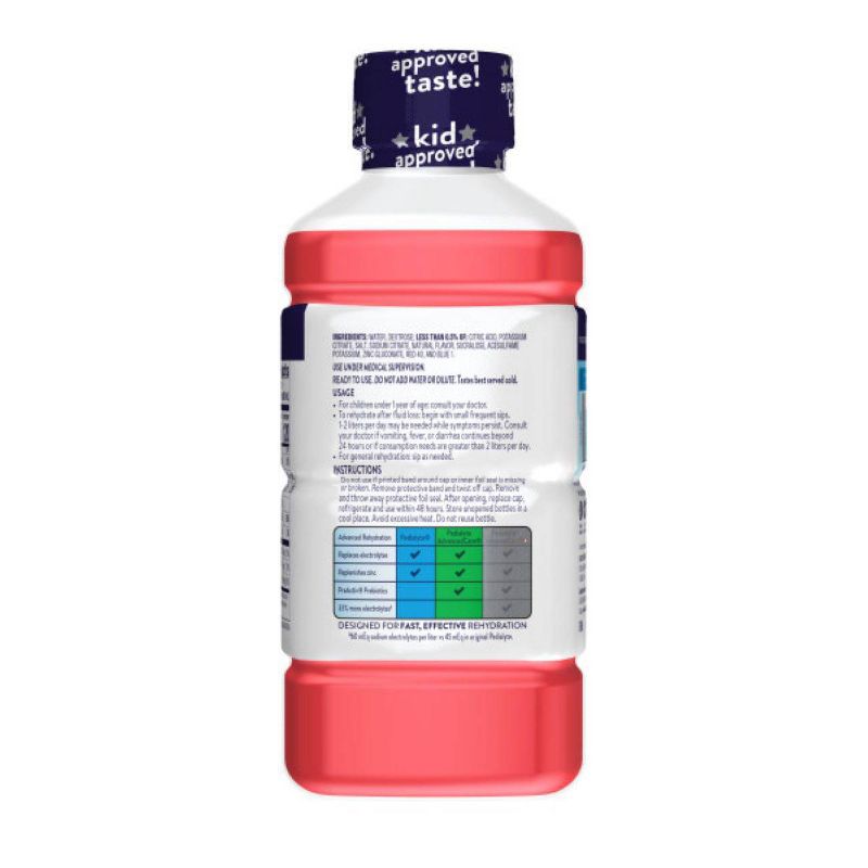 Pedialyte Electrolyte Solution Hydration Drink - Strawberry - 33.8 fl oz, 3 of 10
