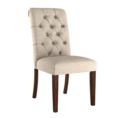 Set of 2 Gramercy Tufted Rolled Back Parsons Chairs - Inspire Q