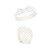 Hudson Baby Infant Girls Cotton Headband and Scratch Mitten Set, Daisy, 0-6 Months - 3 of 4