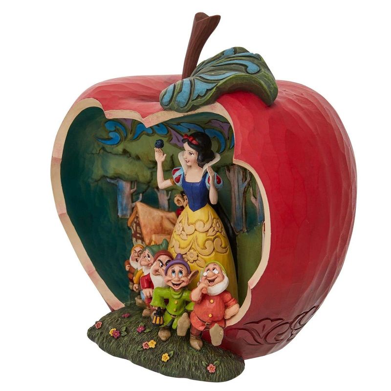 Jim Shore 8.0 Inch A Wishing Apple Snow White & Seven Dwarfs Figurines, 2 of 4