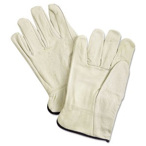 MCR Safety Unlined Pigskin Driver Gloves, Cream, X-Large, 12 Pairs - 1 of 1
