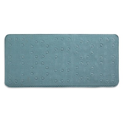 36"x17" Waffle Weave Tub Mat Teal Green - Popular Bath Popular Home