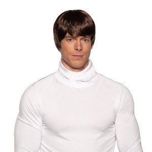 Underwraps Costumes 60's Mop Top Adult Costume Wig | Brown - 1 of 3