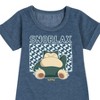 - Pokémon - Snorlax Graphic Short Sleeve Fleece Dress - 2 of 4