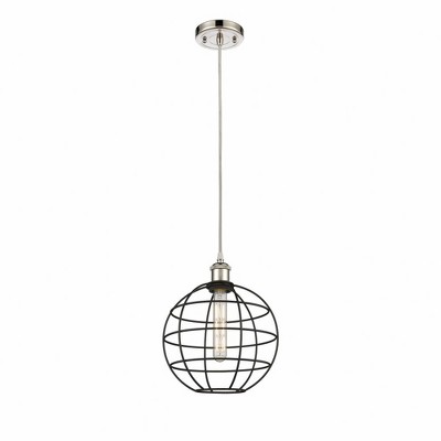 Lake Placid - 1 Light Cord Hung Pendant In Industrial Style-12.5 Inches Tall and 10 Inches Wide