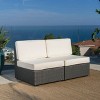 Christopher Knight Home Felicity Outdoor Wicker Loveseat with Cushions - 2 of 4