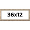 PosterPalooza | 36x12 Modern Bamboo Picture Frame, UV Acrylic, 5 Finishes - 2 of 4