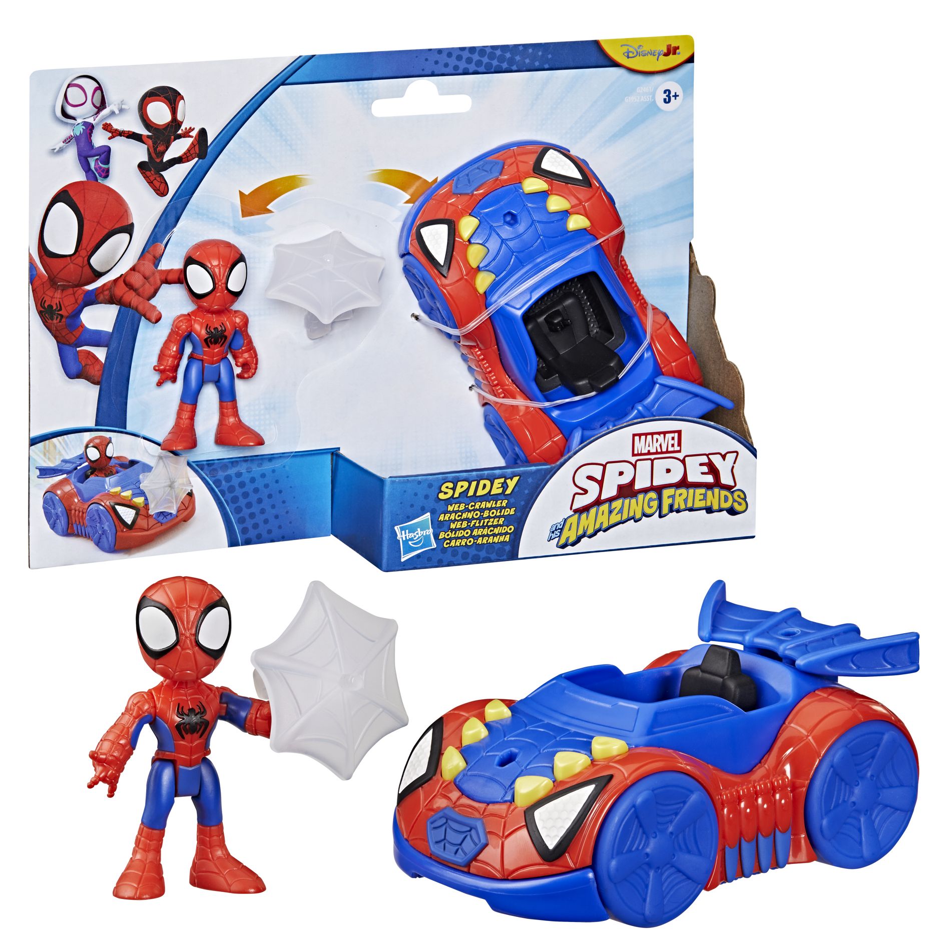Spidey and His Amazing Friends SAF Spidey Web Crawler Veh Action Figure