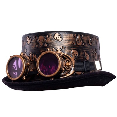 Steampunk Hat and Glasses Halloween Costume Headwear