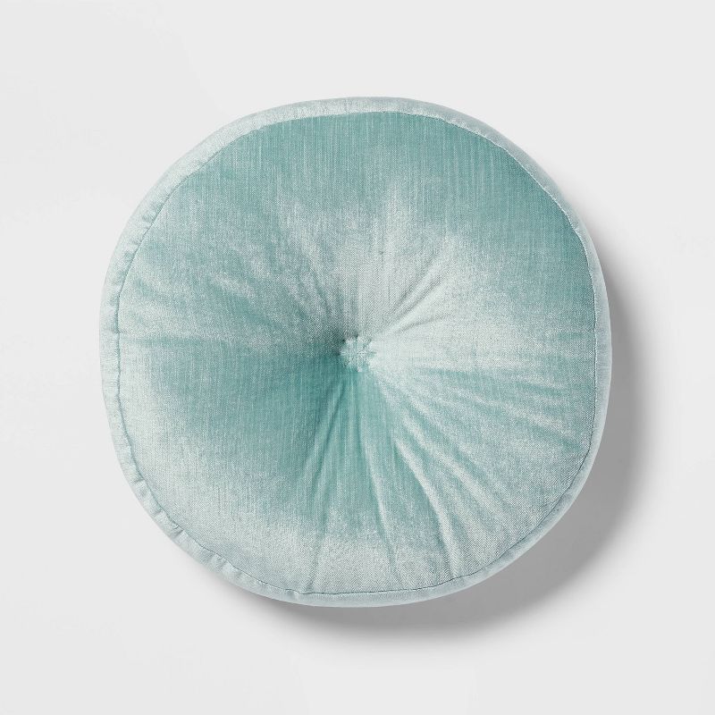 Round Velvet Decorative Throw Pillow - Threshold™, 1 of 6