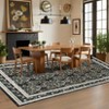 Floral Area Rug - Rustic Natural Design Machine Washable Non-Slip Rug, Soft Bohemian Rug - 3 of 4