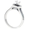 Pompeii3 1/3ct Diamond Halo Ring 14K White Gold - 3 of 4