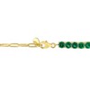 EVERLY JEWELRY | Yellow Plated Sterling Silver 6 CT TGW Green Cubic Zirconia Bracelet, 7.5 inch - 4 of 4
