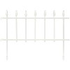 Sunnydaze Outdoor Lawn and Garden Metal Roman Style Decorative Border Fence Panel Set - 3 of 4