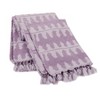 50"x60" Himaya Throw Blanket Purple - Jungalow by Justina Blakeney: Bohemian Style, Woven Acrylic Polyester Mix with Tassels - 3 of 3