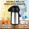 Vondior Airpot Coffee Dispenser with Pump - Insulated Stainless Steel Thermal Beverage Dispenser - 3 of 4
