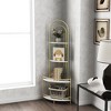 4 Tier Corner Shelf Stand, Storage Standing Shelf Unit Plant Stand, Corner Table, 59 Inch Rustic Industrial Corner Bookshelf For Books, Photo Frames - 4 of 4