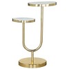 Zuo Marc Side Table White & Gold - 3 of 4