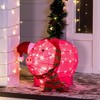 Joyfy 21'' 3D Pig Christmas Yard Light Decoration with 80 LED Warm White Lights for Christmas Event Indoor Outdoor Yard Garden Decorations - 3 of 4
