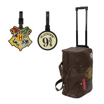 Harry Potter Hogwarts Crest & Platform 9¾ Duffel Bag & Luggage Tags Kit
