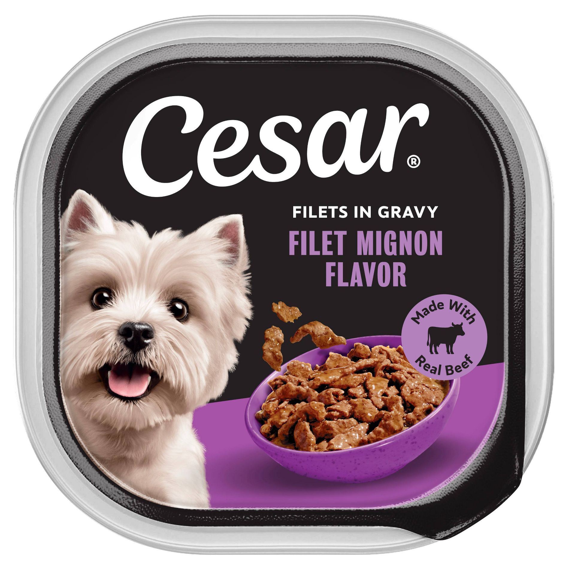 Cesar Beef and Gravy Flavor Small Breed Wet Dog Food - 3.5oz