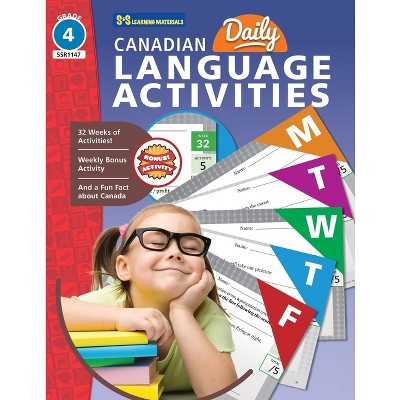 Canadian Daily Language Activities Grade 4 - by  Eleanor M Summers (Paperback)